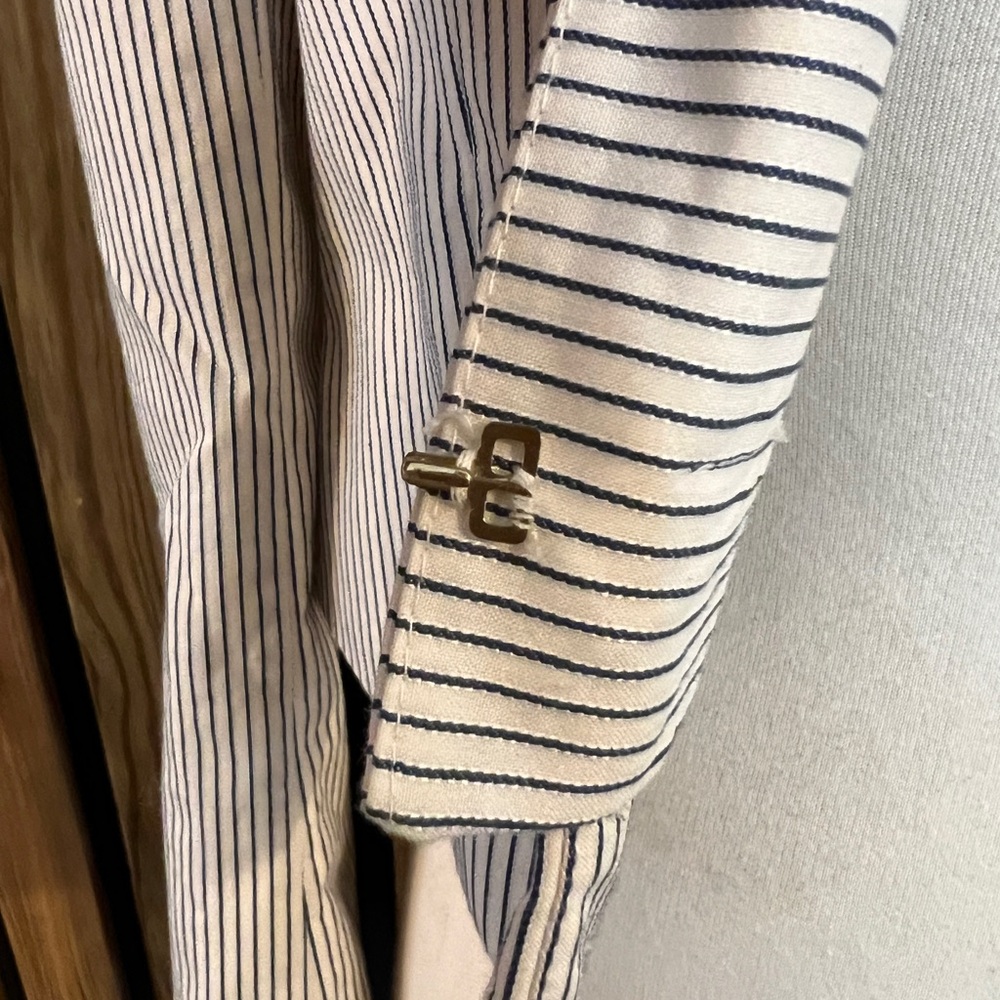 ZARA Striped Open-Front Jacket - Picture 6 of 9